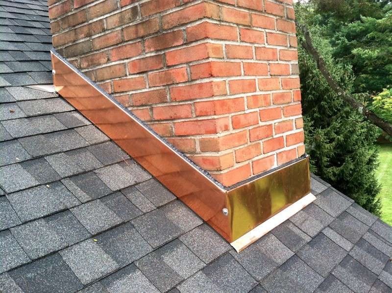 Copper Chimney Flashing